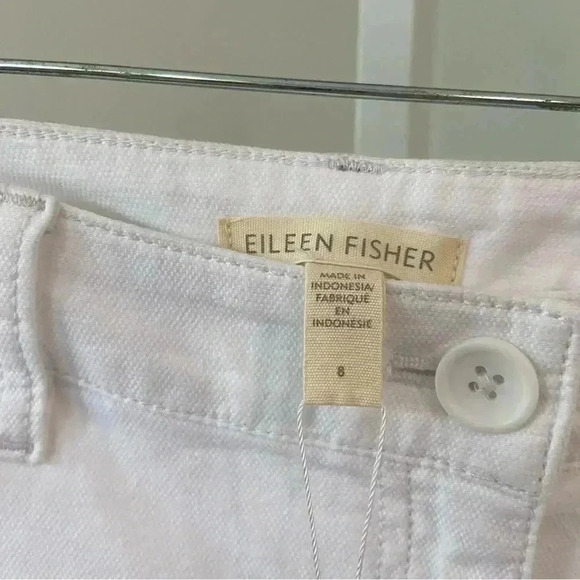 NWT Eileen Fisher Organic Cotton Hemp High Waist Tapered Ankle Pant size 8 - Picture 8 of 12